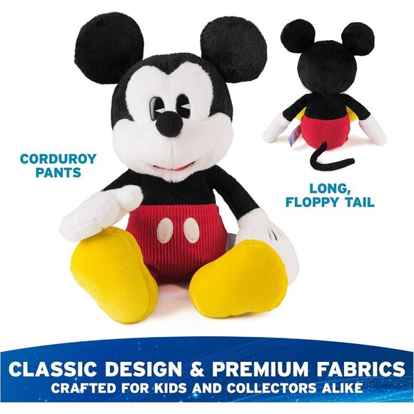 Gund Disney Mickey Mouse Plush Stuffed Animal Classic Toy Doll Corduroy 14" NEW - Picture 4 of 10